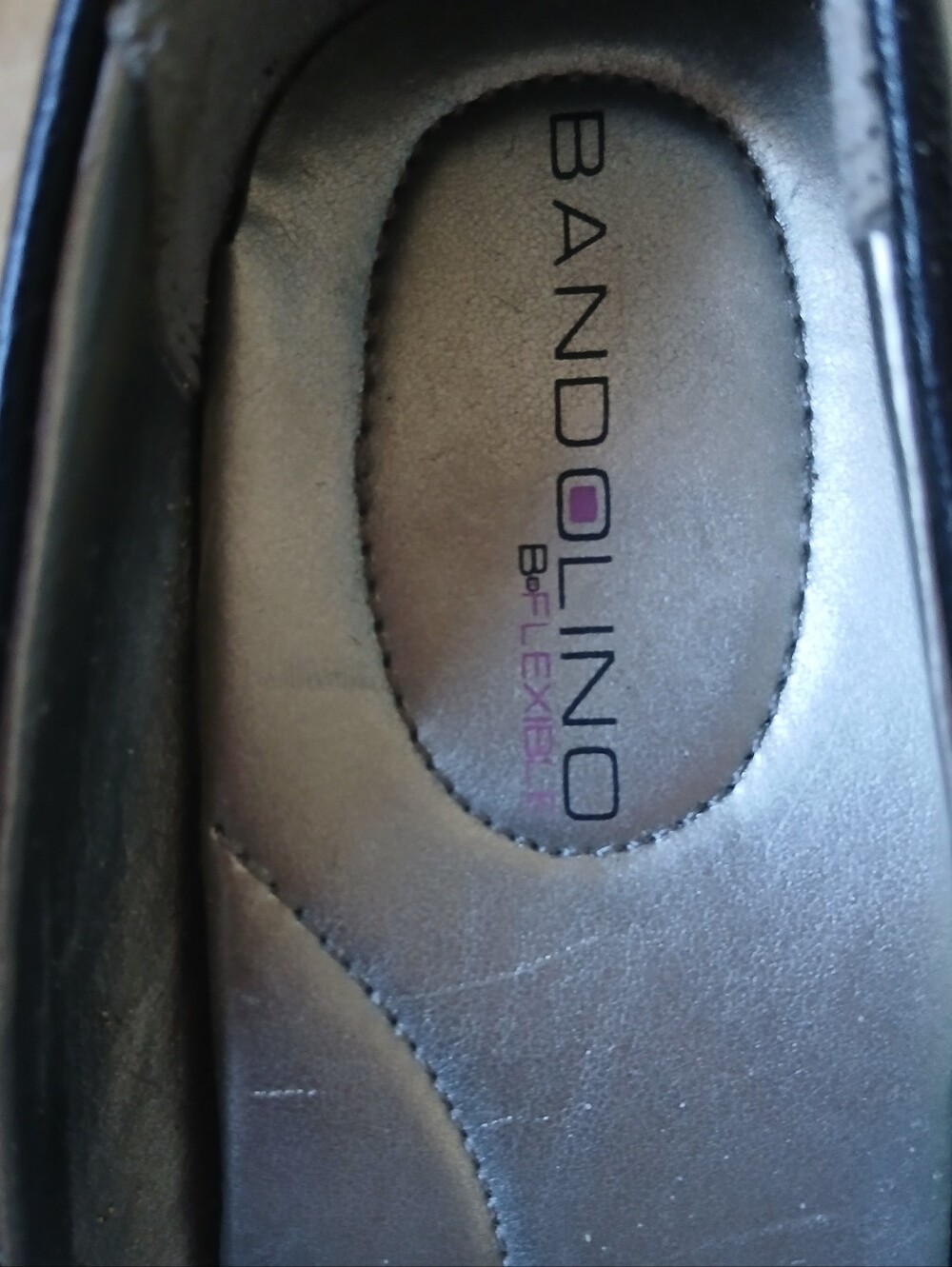 Bandolino Women's Black Leather Pump 4" Heels Classic Boflexible Size 6 - Picture 9 of 16